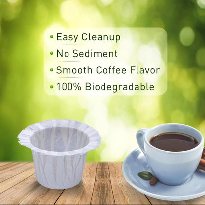 2 Pack Reusable K Cups with 200 Count Disposable Coffee Coffee Paper Filter Compatible with Keurig Single Serve 1.0 and 2.0 Coffee Makers