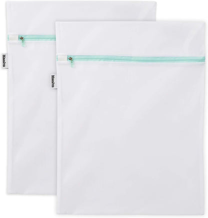 Mesh Laundry Bag for Delicates, Wash Bag for Underwear and Lingerie, Makeup Organizer Bag (2 Medium)