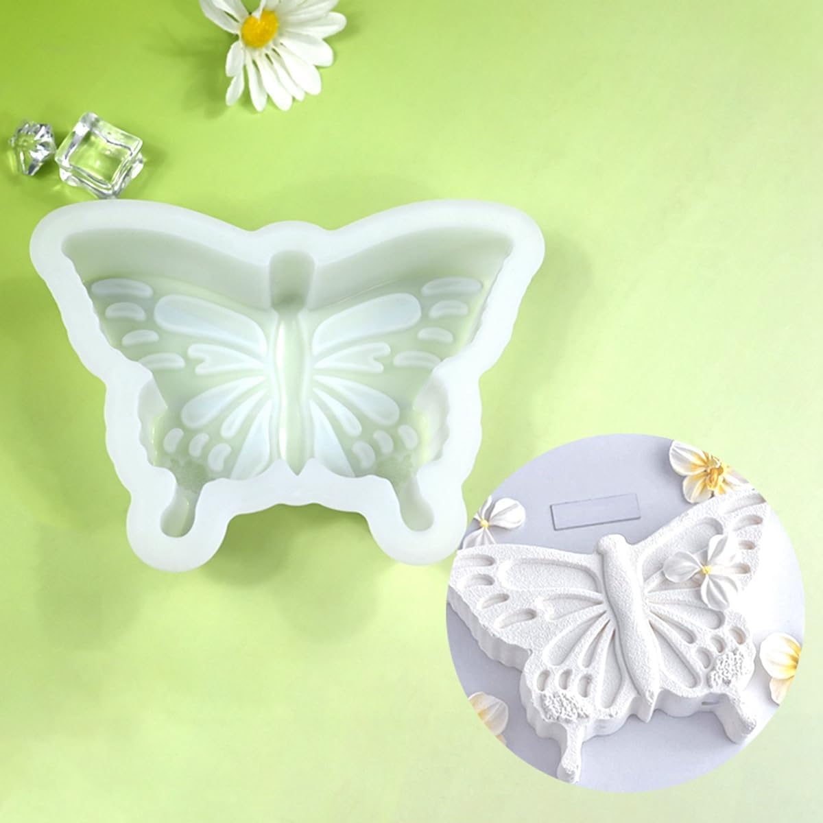 mostsom Butterfly Shape Food Grade Silicone Baking Mold Cake Mould Chocolate Muffin Mousse Jelly Candy Cookie Soap Candle Making Tools (B_ Butterfly)