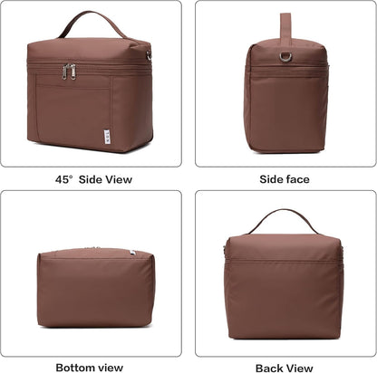 NOL Natural Organic Lifestyle Insulated Lunch Bags for Women Cooler Bag Lightweight Nylon Waterproof Lunch Box For Work