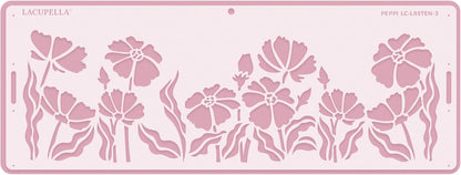 Long Border Cake Stencil, 4" x 12.75" (Peppi)