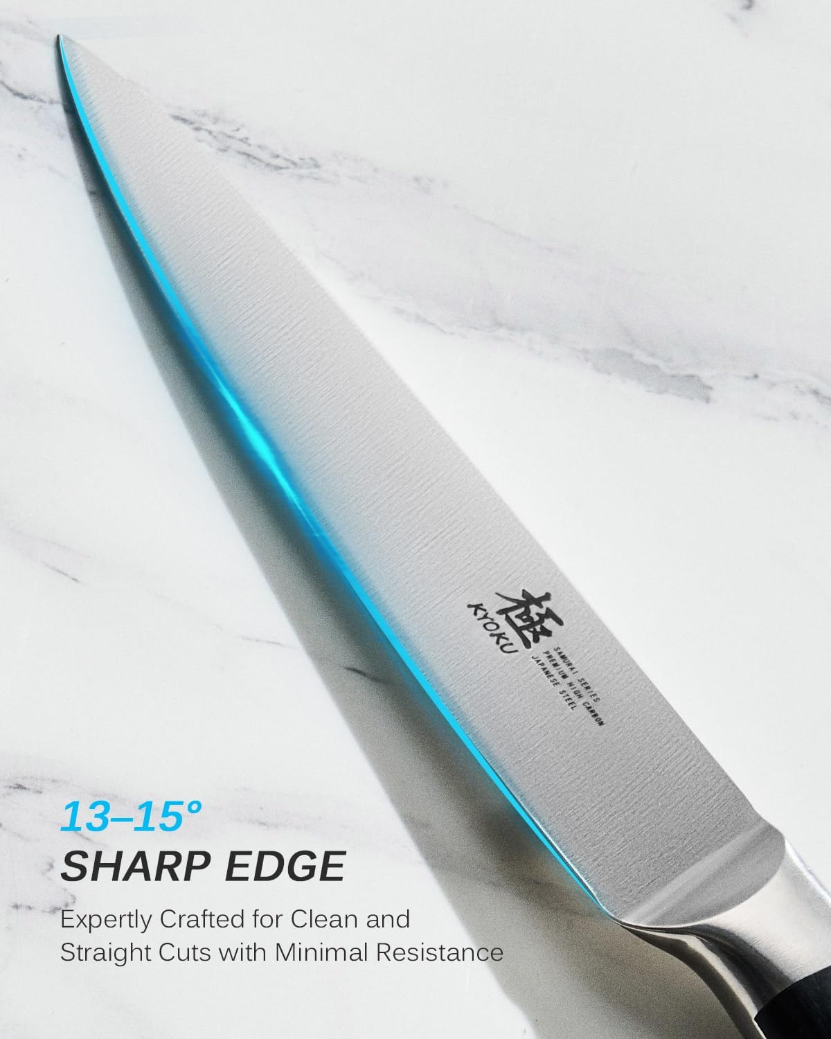 Kyoku 5" Kitchen Utility Knife, Samurai Series Chef Knife with Pakkawood Handle & Mosaic Pin, Japanese High Carbon Steel Knife