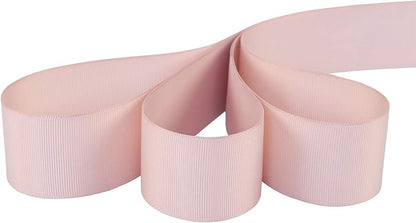 Ribbonitlux 1.5" Wide Solid Grosgrain Ribbon 25 Yards (813-Vanilla）, Set for Gift Wrapping, Party Decor, Sewing Applications, Wedding and Craft