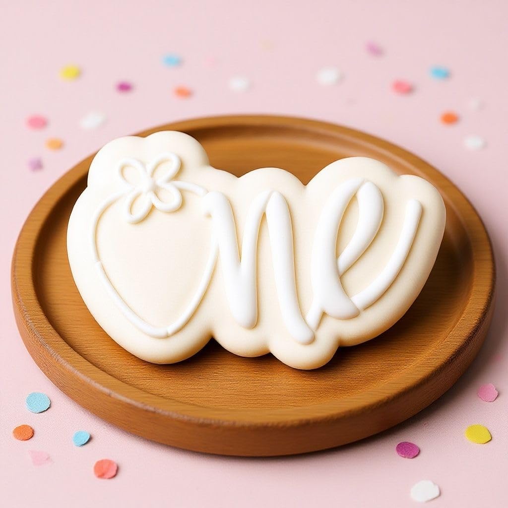 Strawberry New Born Baby kids Cookie Cutter and Stencil Set Bundle Kit PYO Cookies Paint Your Own Happy Birthday Wedding Baby Candle Kids Painting