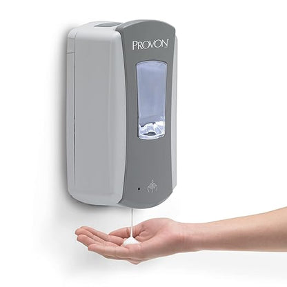 Gojo PROVON LTX-12 Touch-Free Foam Handwash Dispenser, Gray/White, for 1200 mL PROVON LTX-12 Hand Soap Refills (Pack of 1) - 1971-01
