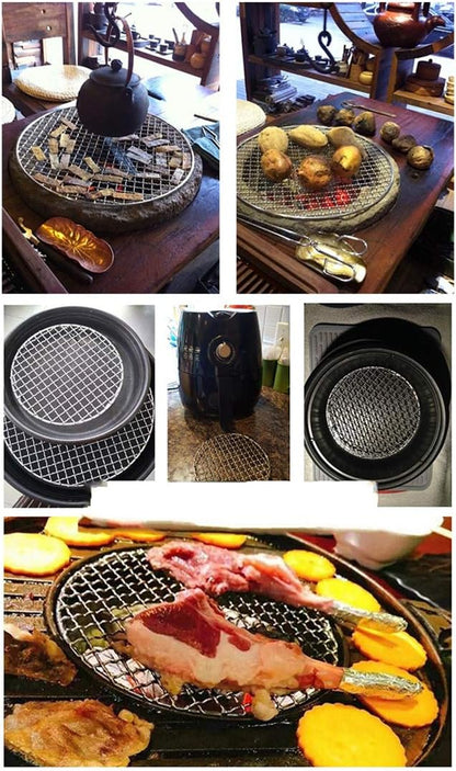 Versatile Round 304 Stainless Steel Cooling Rack Baking,Heat Resistant Rust Proof Sturdy Durable Dia 7.9"