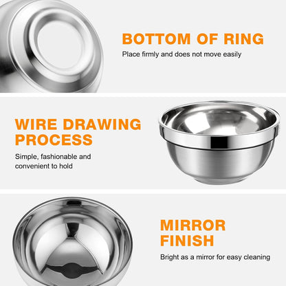Eccliy 20 Pack Stainless Steel Bowls set, 17 oz Double Walled Insulated