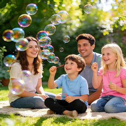300 Pcs Mini Bubble Wadns Party Favors for Kids,10-Color Bubble Stick, Thanksgiving and New Year, Theme Birthday, Wedding, Summer Girls and Boys Carnival, Outdoor Gifts for Students