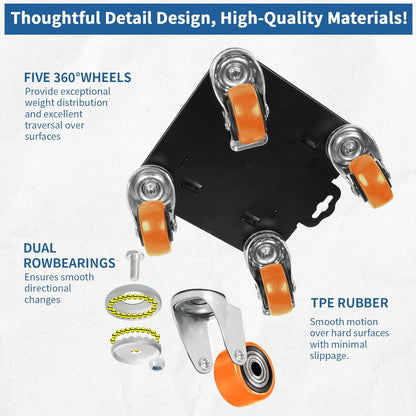 Furniture Dolly & Furniture Movers with Wheels – Furniture Lifters for Heavy Furniture – Lift and Wheel Combo Furniture Mover with Moving Furniture Gliders – Furniture Moving Wheels for Home & Office