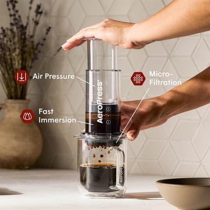 AeroPress Natural Paper Micro-Filters, 200 Count | Round Replacement Coffee Filters, Unbleached, Compostable Paper Filters, Fits Standard Size AeroPress Coffee Makers