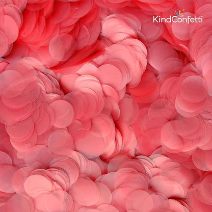 Pink Confetti for Baby Shower Gender Reveal Decorations Bridal Shower Party Decor, Biodegradable & Water Soluble Rice Paper Confetti for Baby Girl, Pink Tissue Paper Alternative, 150 Grams 20000 Pcs