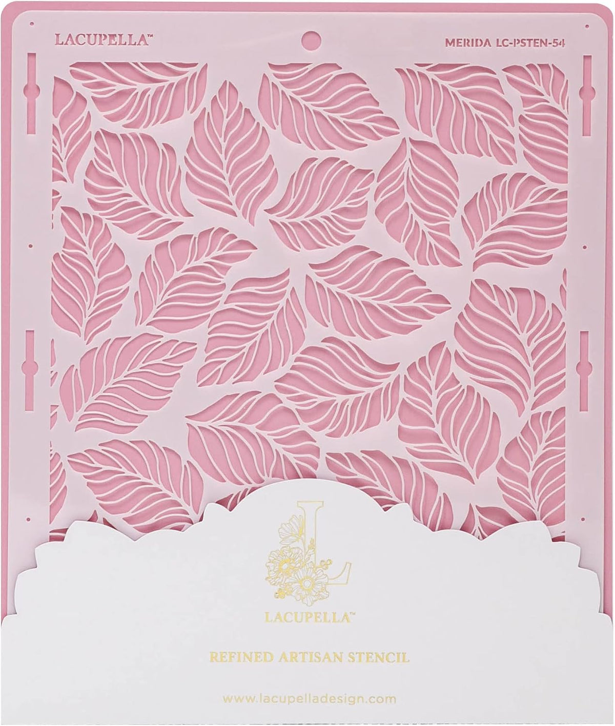 Large Cake Decorating Stencil (Merida) Falling Leaves Pattern