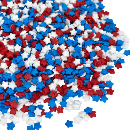 Sprinkles, Colored Sugar, Patriotic Sprinkles, Red white and blue sprinkle, Cocktail sugar, Cupcake sprinkle, Cake sprinkles, Manvscakes, 3 ounces