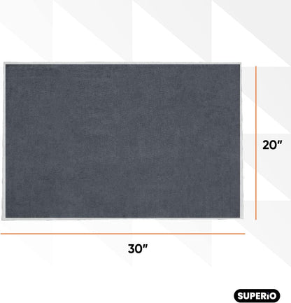 Superio Microfiber Cleaning Cloth 2-Pack, Extra Large 20 x 30 inches, Scratch Free, Quick Dry, Machine Washable, Multi-Purpose Towel for Floor, Car