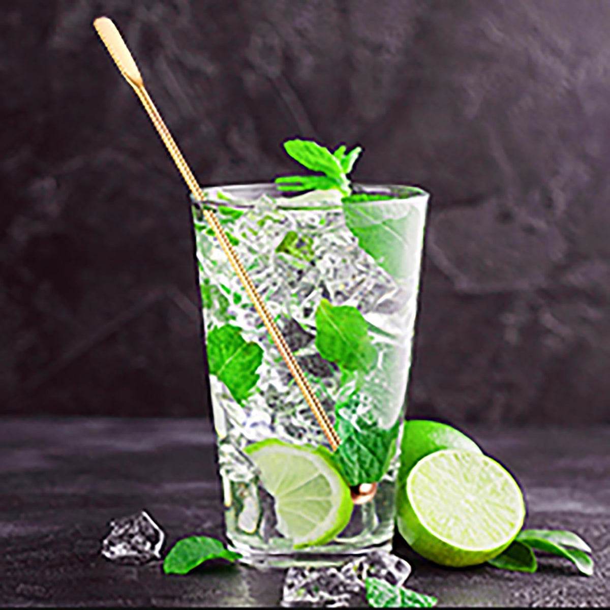 4PCS Stainless Steel Ball Stirring Stick Coffee Cocktail Drinks Milk Tea Bar Metal Stirrer Gold Length 7.5 inches