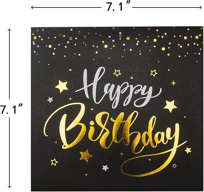 Ribbli Fireworks Musical Birthday Card and Iridescent Birthday Wrapping Paper