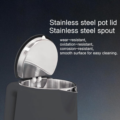 1.5L Electric Kettle Stainless Steel, Double Wall Cool Touch Teapot, Fast Boil,5 Temperature Control, LED Display, Auto Shut-Off, BPA-Free