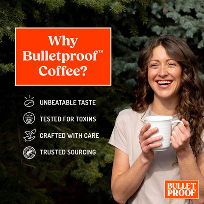Bulletproof Original Medium Roast Whole Bean Coffee, 12 Ounces (Pack of 3), Clean Coffee Tested for Toxins