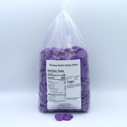 MERCKENS Coating Wafers, Orchid Color Melting Chocolate, 5 Pound Package