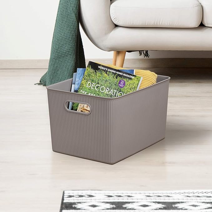 Tatay Baobab Multipurpose Storage Basket XL, Anthracite, 29.4 x 38.5 x 23