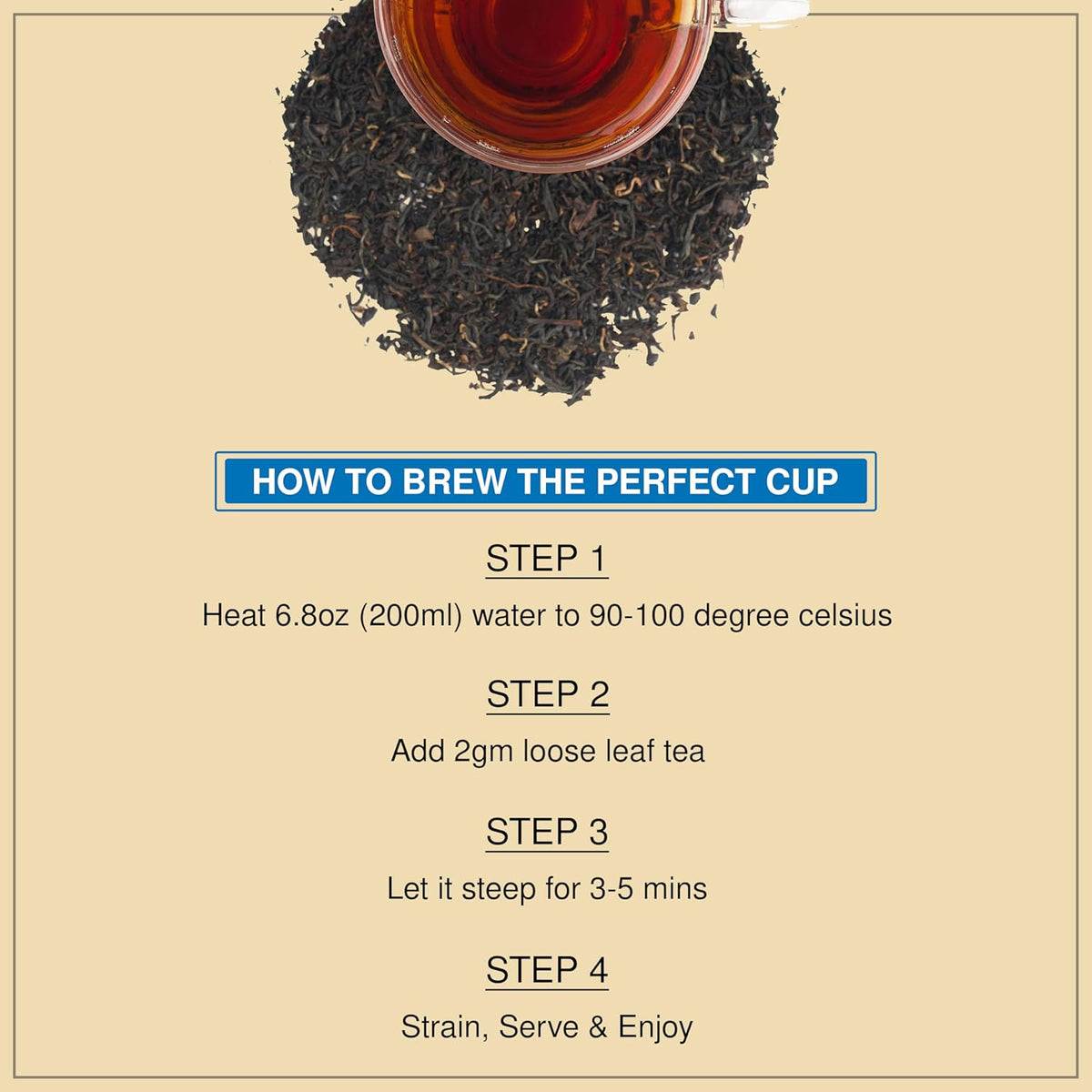 Brewix, Assam Black Tea Leaves (50+ Cups, 3.53oz/100g) High Caffeine Gluten Free, Strong and Malty, Loose Leaf, Resealable Bag
