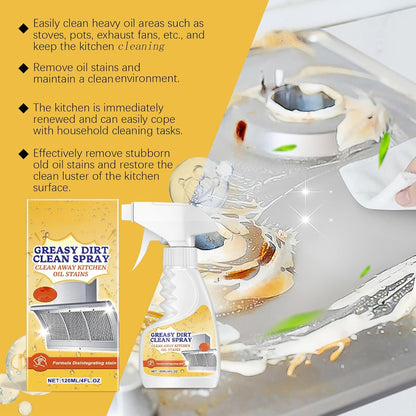 Multifunctional Powerful Kitchen Foam Cleaner, Rotateepic Foam Cleaner, Greasy Dirt Clean Spray, All-Purpose Heavy Duty Degreaser Cleaning Spray for Oven, Stove and Range Hood (3pcs)