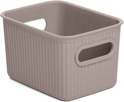Tatay Baobab Multi-purpose Small Storage Basket with Capacity for 1.5 Litres, Taupe, 12.8 x 16.7 x 10