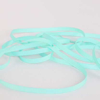 Ribbonitlux 1/4" Wide Solid Grosgrain Ribbon 25 Yards (314-Aqua）, Set for Gift Wrapping, Party Decor, Sewing Applications, Wedding and Craft