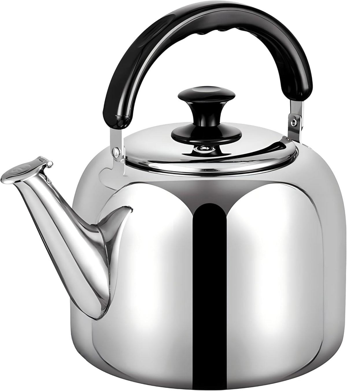 Whistling Stovetop Tea Kettle,Food Grade 316 Stainless Steel,Hot Water Fast to Boil,Stovetop Kettle with Ergonomic Handle,4.2 Quart Capacity