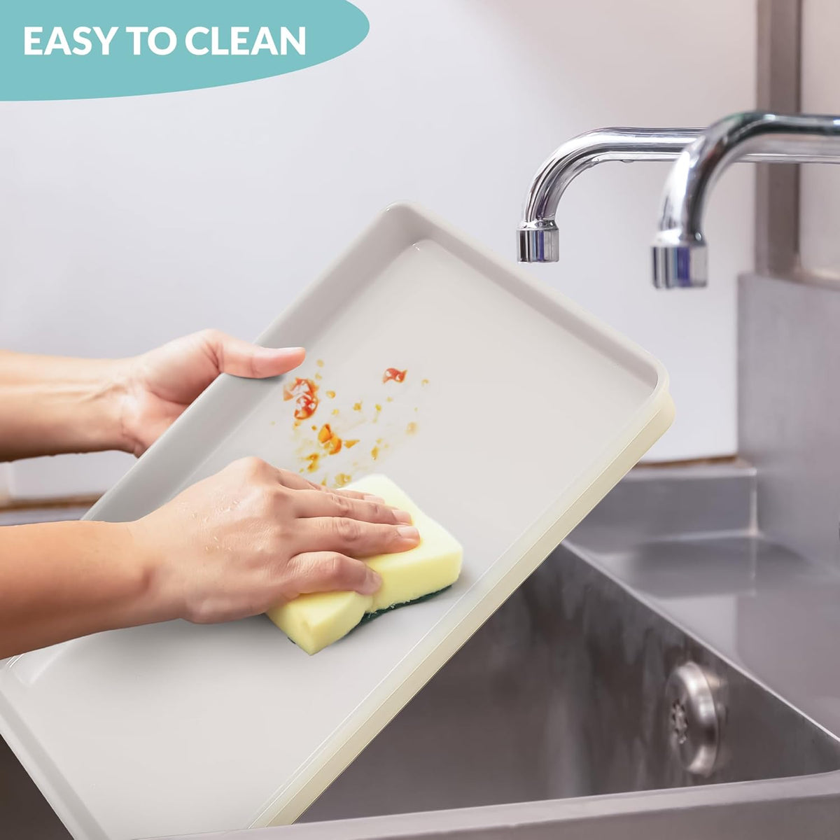 Boxiki Kitchen Nonstick Ceramic Baking Sheet/Cookie Sheet - Set of 2, Durable and Easy to Clean Baking Pans for Kitchen - Dishwasher and Freezer Safe
