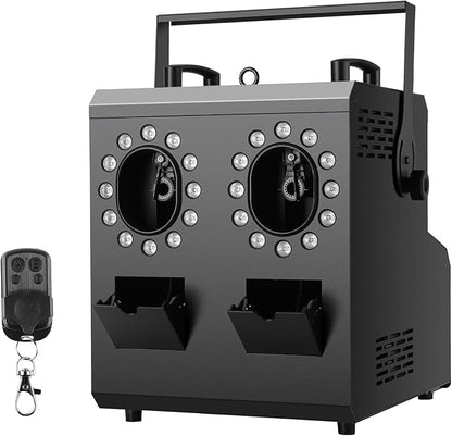 Fog Bubble Machine,1500W 3IN1 Smoke Bubble Machine with 24LEDs RGBW 4IN1 Lighting Effect Remote Control Timer Settings DMX512 for Halloween Birthday Parties Wedding Show Festival Stage