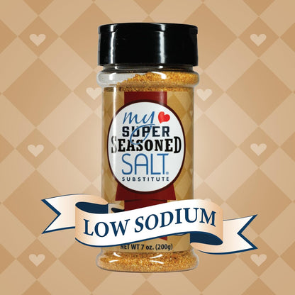My SUPER SALT® Seasoned – Functional All-Purpose Salt Substitute - 85% Less Sodium - Everyday Flavor with Smart Mineral Support - 6 oz