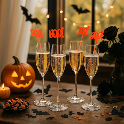 30 Pcs Halloween Swizzle Sticks Plastic Coffee and Cocktail Stirrers Fall Thanksgiving Drink Stirrers Cocktail Mixers for Halloween Fall Autumn Party