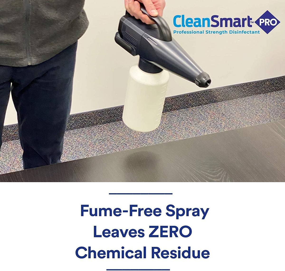 CleanSmart Hospital Grade Disinfectant, Kills 99.9% of Viruses and Bacteria, Hypochlorous Acid Technology, EPA Registered, 4 Gallons (HOCL)