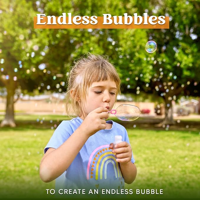 JOYIN 24 Pcs Mini Bubble Wands Assortment Party Favors Toys for Kids Child, Summer Gifts Bubbles Fun Toys,Wedding, Bath Time,Summer Outdoor Gifts for Girls Boys