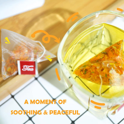 Tearelae - Premium Calendula Flowers Tea Bags - 1.5g x 40 Count - Natural Calendula Tea Cut & Sifted - Non-GMO - Caffeine-free
