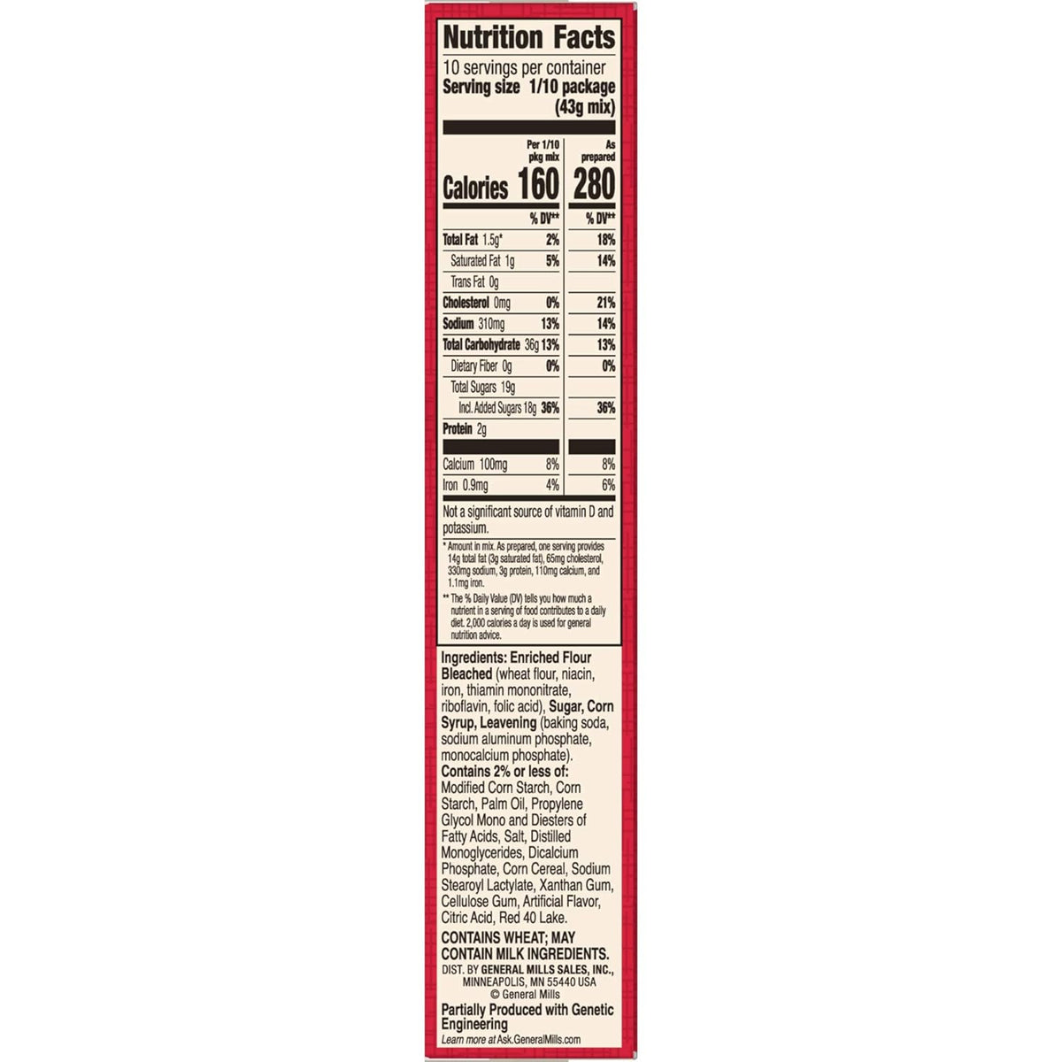 Betty Crocker Super Moist Cake Mix-Cherry Chip-15.25 Oz,2 Pack