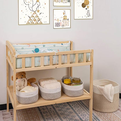 CubesLand Baskets for Shelves Storage,Cube Shelf Closet Storage Bins Set 2,Long-lasting &Skin-friendly Toy Basket Bin,Stylish Room Decor Basket,Woven Off White/Light Brown