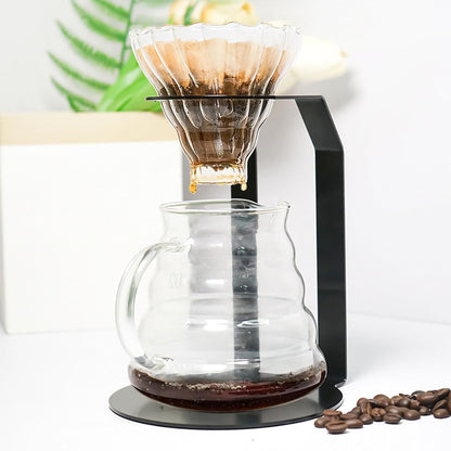 Tissting Pour Over Coffee Station Iron Pour Over Coffee Stand Dripper Rack Coffee Filter Holder for Home Cafe Office