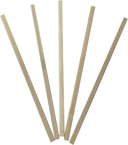 1000 Count, KingSeal Bamboo Coffee Stir Sticks, 5.5 inches, Square End, Stronger and Thicker Than Standard Wood, 100% Renewable and Biodegradable