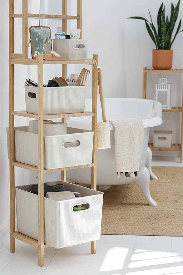 Tatay Storage Box Baobab ECOHOME, 22L Capacity, Polypropylene BPA free, 100% Recycled Material. Measures 29.4 x 38.5 x 23 cm