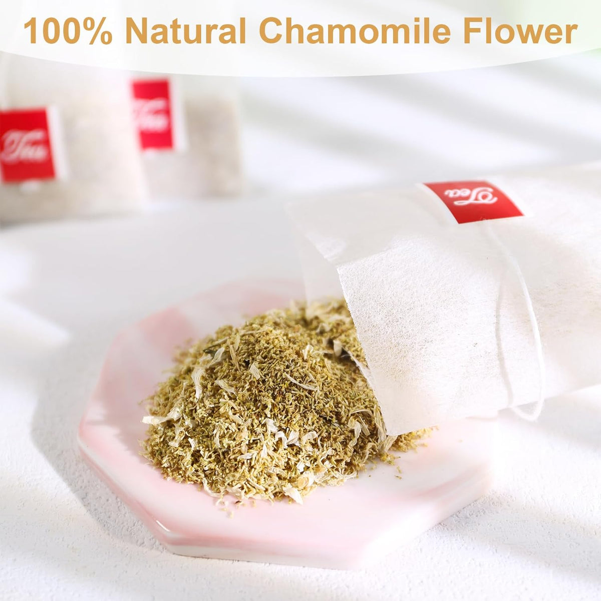 Tearelae - Chamomile Tea - 70 Count - Premium Chamomile Flower Tea Bags - Non-GMO - Caffeine-Free