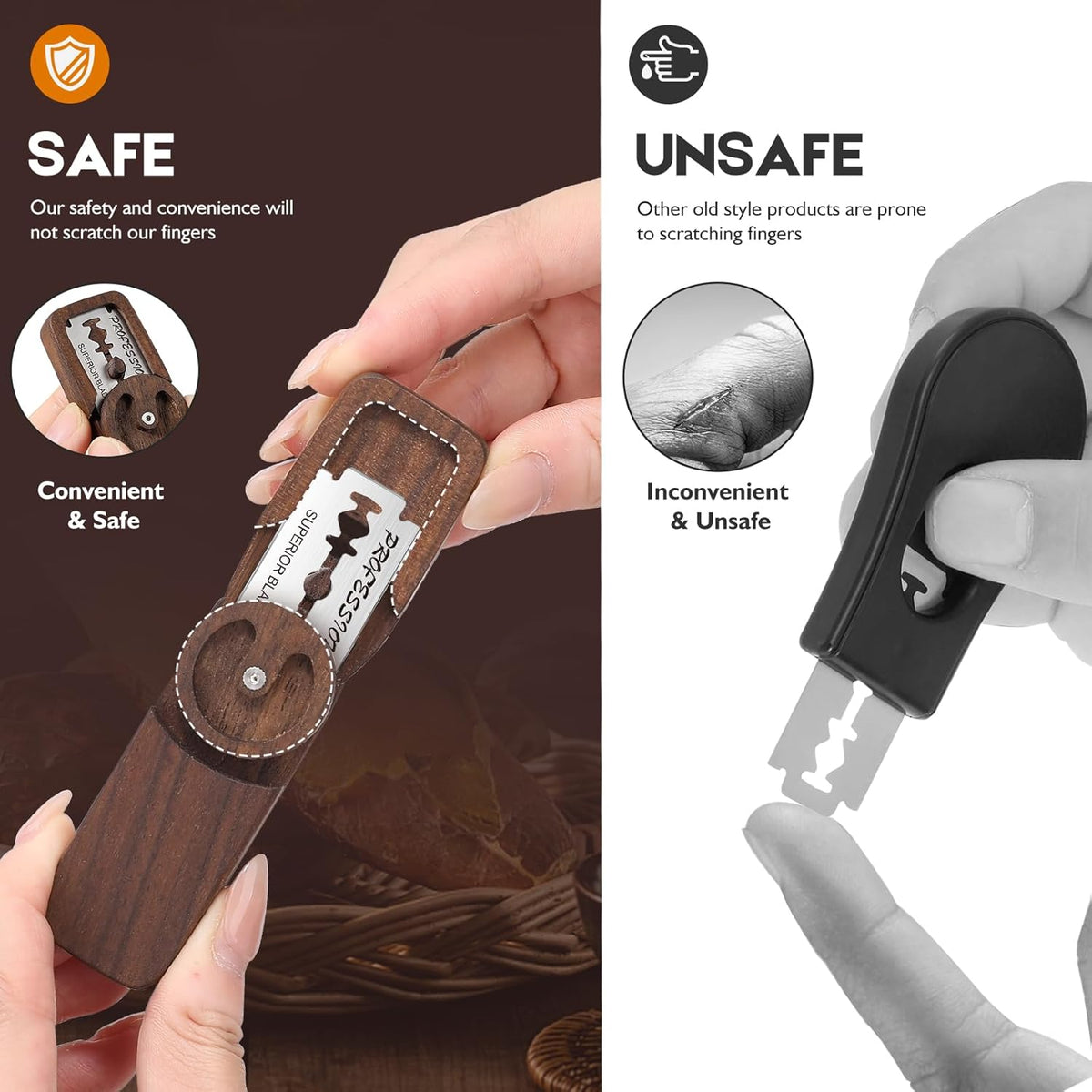 Elegant Magnetic Bread Lame Dough Scoring Tool,Lame Bread Tool with Turntable Design,Bread Scoring Knife for Bread Baking & Sourdough Baking
