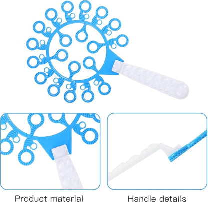 Bubble Wands Set, 28 Pcs Large Bubble Wand with Tray, Great for Kids Summer Outdoor Bubble Party Favors