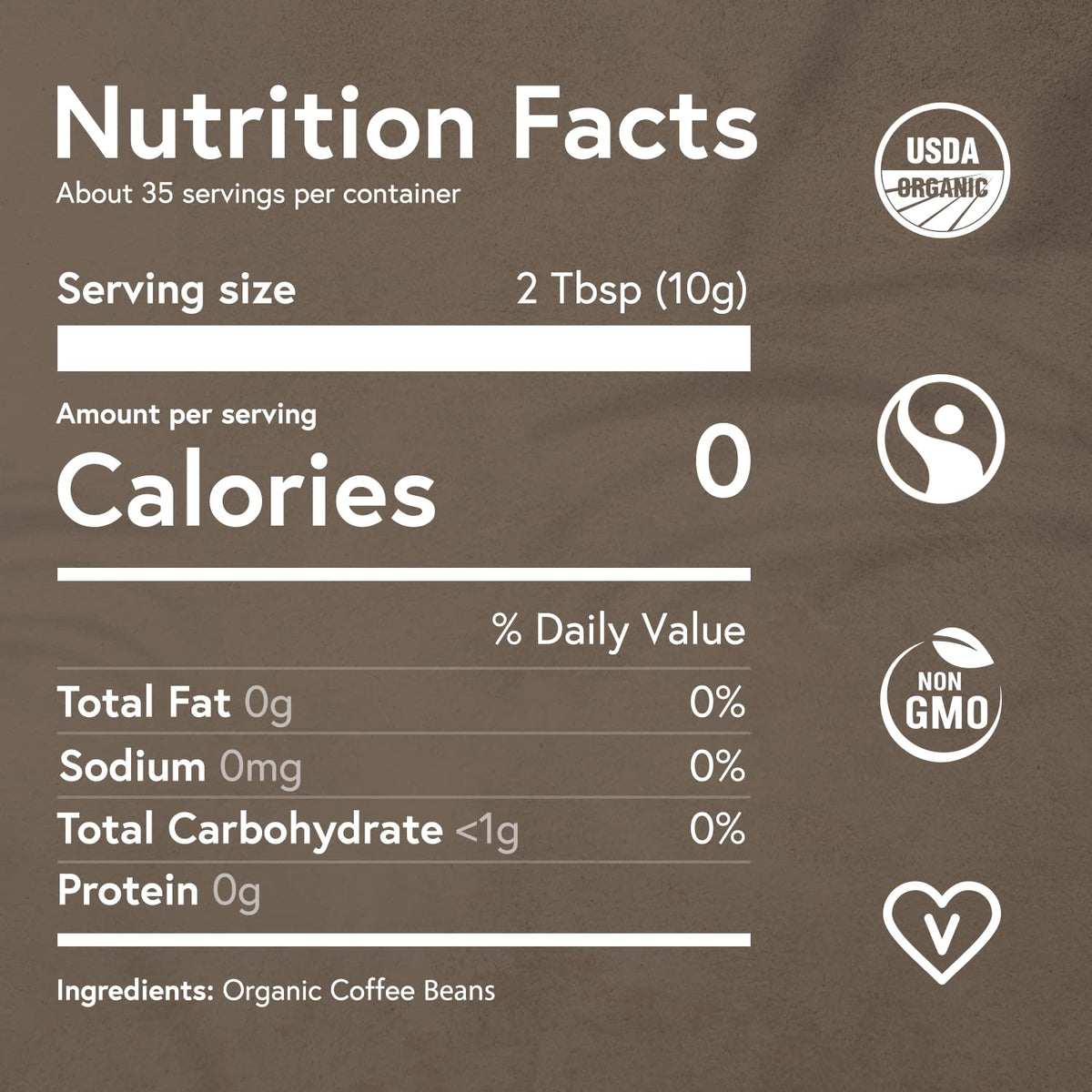 Fabula Coffee Half-Caff Medium Roast Freshly Ground - Organic - Low Acid - Single Origin - Non-GMO - Mold Free - 12 Ounces …
