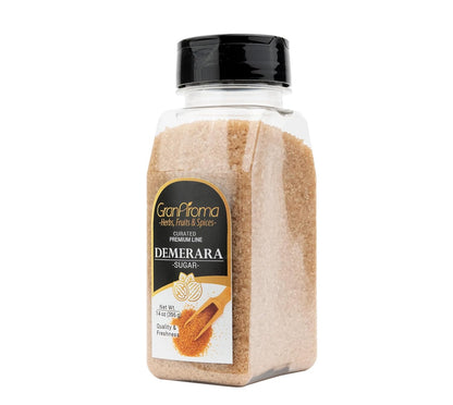GranAroma Demerara Sugar, Sweets & Beverages, Cooking & Baking, Raw Crystals (14 Ounce)