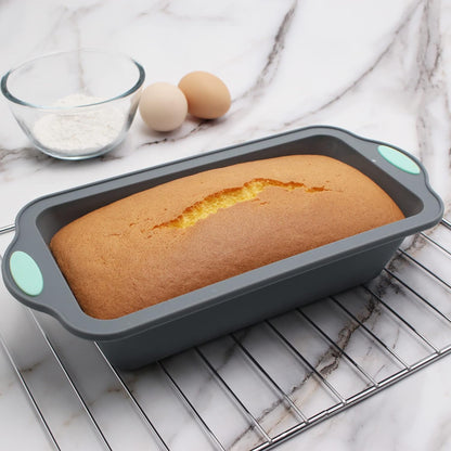 To encounter 9 Inch Silicone Bread and Loaf Pan, 2 Pack Food Grade Nonstick Silicone Molds for Baking Banana Bread, Meat Loaf, Pound Cake