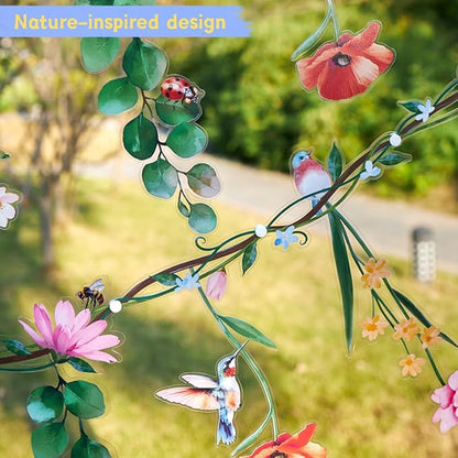 Flower Banner Garland, Baby Shower Decorations, Floral for Enchanted Garden Party, Wedding Wild One Bloom Baby Shower Birthday Fairy Tale Tea Market Spring Supplies Girl Woodland Party