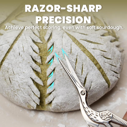 JACYAO'S Bread Scoring Tool Kit, Bread Lame and Dough Scissors Made From Food Grade Stainless Steel