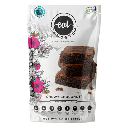 eat G.A.N.G.S.T.E.R. Chewy Choconot Brownie Mix - Allergy-Friendly Baking Mix, Grain-Free, No Dairy, Nuts, Gluten, Dairy - For Paleo & AIP Diets